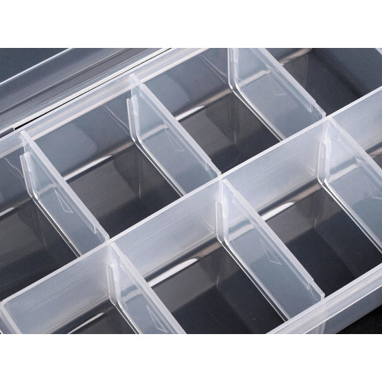 Boîte à perles en plastique, 13,5 x 20 x 4,6 cm - Transparent (1 Pièce) Boîte à perles en plastique, 13,5 x 20 x 4,6 cm - Transparent (1 Pièce)
