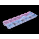 Boîte à perles en plastique, 6 x 21,5 x 2 cm - Glace bleue (1 Pièce) Boîte à perles en plastique, 6 x 21,5 x 2 cm - Glace bleue (1 Pièce)