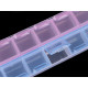 Boîte à perles en plastique, 6 x 21,5 x 2 cm - Glace bleue (1 Pièce) Boîte à perles en plastique, 6 x 21,5 x 2 cm - Glace bleue (1 Pièce)