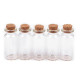 Buteleczka szklana 20x50 mm z korkiem - Transparent (5 Fiolki) Buteleczka szklana 20x50 mm z korkiem - Transparent (5 Fiolki)