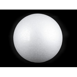 Diy polystyrene ball ø20 cm - White (1 Piece)