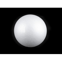 Kula styropianowa ø15 cm - White (1 Sztuka)
