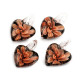 Zawieszka szklana serce 21x21 mm - Fioletowy (100 Sztuki) Zawieszka szklana serce 21x21 mm - Fioletowy (100 Sztuki)