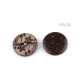 Coconut button, size 24' flower - Natural medium (10 Pieces) Coconut button, size 24' flower - Natural medium (10 Pieces)