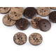Coconut button, size 24' flower - Natural medium (10 Pieces) Coconut button, size 24' flower - Natural medium (10 Pieces)