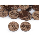 Coconut button, size 24' flower - Natural medium (10 Pieces) Coconut button, size 24' flower - Natural medium (10 Pieces)
