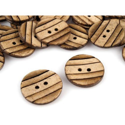 Coconut buttons 36' - Natural medium (10 Pieces)