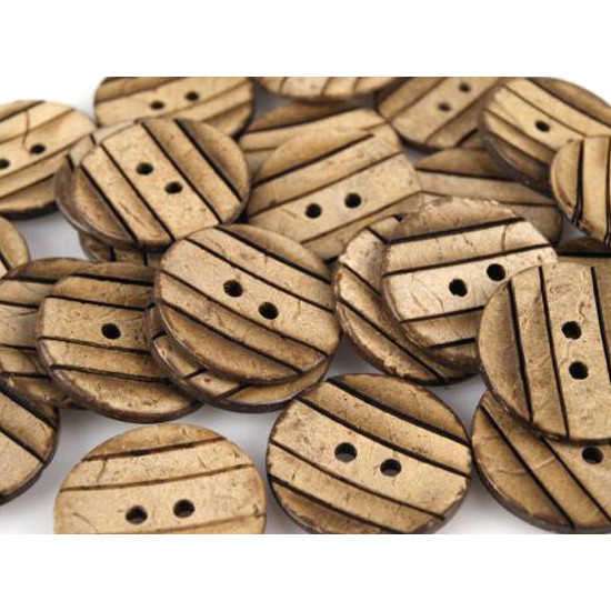 Coconut buttons 36' - Natural medium (200 Pieces) Coconut buttons 36' - Natural medium (200 Pieces)