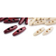 Wooden toggle button 12x40 mm - Red-brown (10 Pieces)