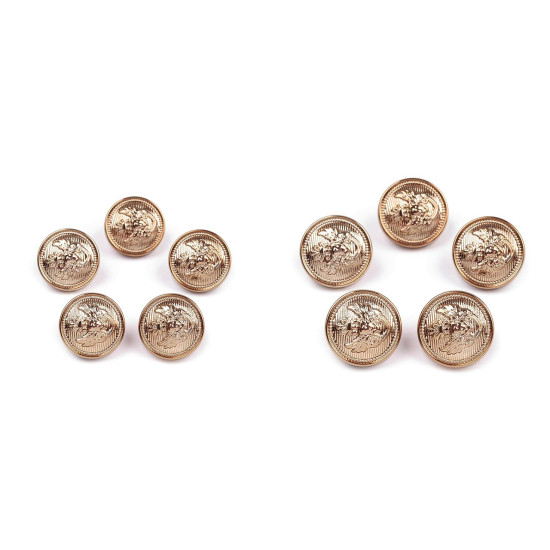 Botón de vástago de plástico tamaño 26', 34', 40' - Oro claro (5 Piezas) Botón de vástago de plástico tamaño 26', 34', 40' - Oro claro (5 Piezas)