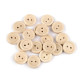 Wooden button size 20' - Natural light (500 Pieces)