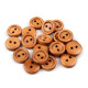 Wooden button size 20' - Natural light (500 Pieces)