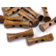 Wooden toggle button 35 mm - Natural dark (10 Pieces) Wooden toggle button 35 mm - Natural dark (10 Pieces)