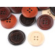 Wooden button size 40' 4-hole - Cherry (10 Pieces)