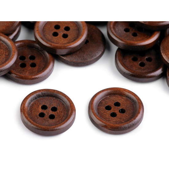 Wooden button size 32' 4-hole - Natural medium (100 Pieces) Wooden button size 32' 4-hole - Natural medium (100 Pieces)