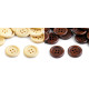 Wooden button size 32' 4-hole - Natural medium (100 Pieces) Wooden button size 32' 4-hole - Natural medium (100 Pieces)