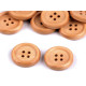 Wooden button size 32' 4-hole - Natural medium (100 Pieces) Wooden button size 32' 4-hole - Natural medium (100 Pieces)