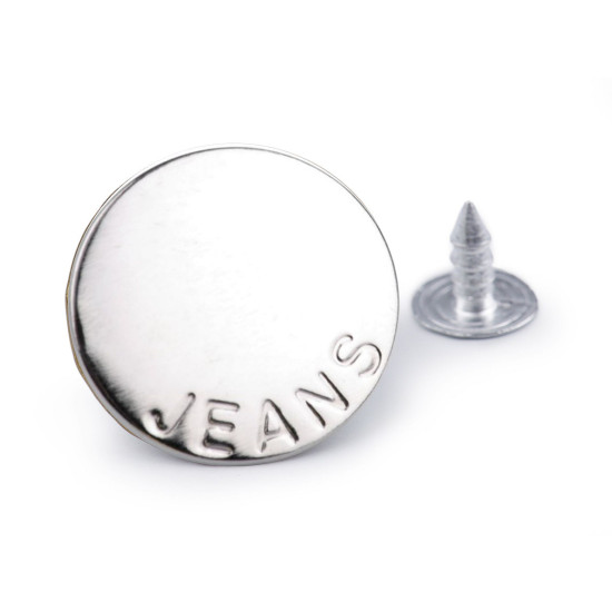Jeans tack button size 32' - Nickel (400 Pieces) Jeans tack button size 32' - Nickel (400 Pieces)