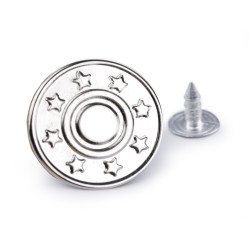 Jeans tack button size 32' - Nickel (10 Pieces)