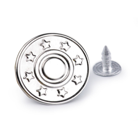 Jeans tack button size 32' - Nickel (400 Pieces) Jeans tack button size 32' - Nickel (400 Pieces)