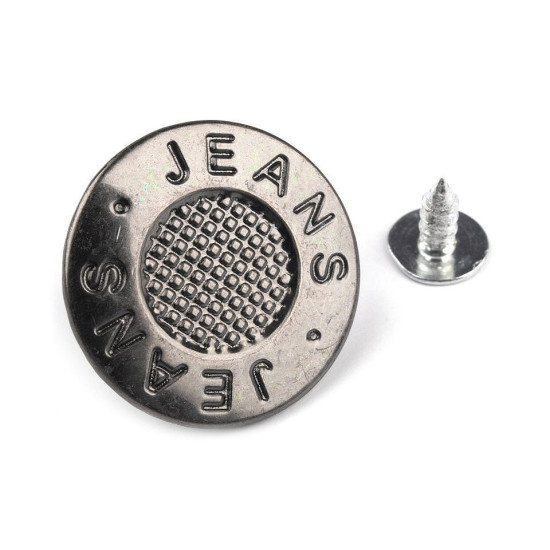 Jeans tack button size 32' - Nickel (400 Pieces) Jeans tack button size 32' - Nickel (400 Pieces)