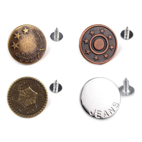 Jeans tack button size 32' - Nickel (400 Pieces) Jeans tack button size 32' - Nickel (400 Pieces)