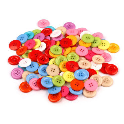 Button b colorful mix size 34' - Mix of colours (100 Pieces)