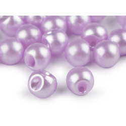 Sew-on faux pearl bead / button ø10 mm - Lila (100 Pieces)