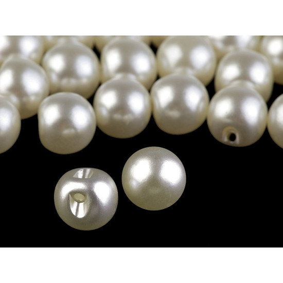 Sew-on faux pearl bead / button ø10 mm - Lila (100 Pieces) Sew-on faux pearl bead / button ø10 mm - Lila (100 Pieces)