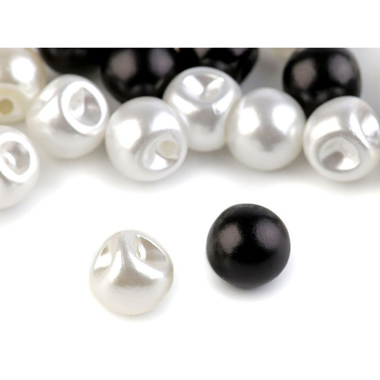 Sew-on faux pearl bead / button ø10 mm - Lila (100 Pieces) Sew-on faux pearl bead / button ø10 mm - Lila (100 Pieces)
