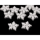 Botón decorativo de madera copo de nieve - Blanco (50 Piezas) Botón decorativo de madera copo de nieve - Blanco (50 Piezas)