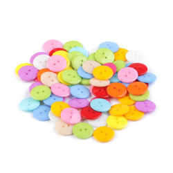 Button mix of colours size 28' - Mix (100 Pieces)