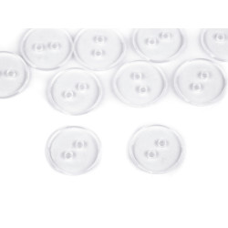 Button size 24' - Transparent (10 Pieces)