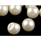 Sew-on faux pearl bead / button ø14 mm - Pearlwhite (10 Pieces) Sew-on faux pearl bead / button ø14 mm - Pearlwhite (10 Pieces)