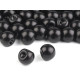 Sew-on faux pearl bead / button ø8 mm - Black (100 Pieces) Sew-on faux pearl bead / button ø8 mm - Black (100 Pieces)