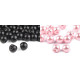 Sew-on faux pearl bead / button ø8 mm - Black (100 Pieces) Sew-on faux pearl bead / button ø8 mm - Black (100 Pieces)