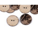 Coconut button double-sided size 24', 28', 32', 36'; 40', 48' - Natural medium (100 Pieces) Coconut button double-sided size 24', 28', 32', 36'; 40', 48' - Natural medium (100 Pieces)