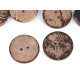 Coconut button double-sided size 24', 28', 32', 36'; 40', 48' - Natural medium (100 Pieces) Coconut button double-sided size 24', 28', 32', 36'; 40', 48' - Natural medium (100 Pieces)