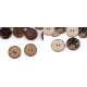 Coconut button double-sided size 24', 28', 32', 36'; 40', 48' - Natural medium (100 Pieces) Coconut button double-sided size 24', 28', 32', 36'; 40', 48' - Natural medium (100 Pieces)