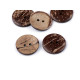 Coconut button double-sided size 24', 28', 32', 36'; 40', 48' - Natural medium (100 Pieces) Coconut button double-sided size 24', 28', 32', 36'; 40', 48' - Natural medium (100 Pieces)