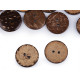 Coconut button double-sided size 24', 28', 32', 36'; 40', 48' - Natural medium (100 Pieces) Coconut button double-sided size 24', 28', 32', 36'; 40', 48' - Natural medium (100 Pieces)