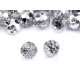 Crystal buttons ø10 mm - Silver (20 Pieces) Crystal buttons ø10 mm - Silver (20 Pieces)