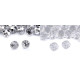 Crystal buttons ø10 mm - Silver (20 Pieces) Crystal buttons ø10 mm - Silver (20 Pieces)