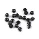 Boutons globes oculaires noirs, 15' - Noir (1000 Pièces)