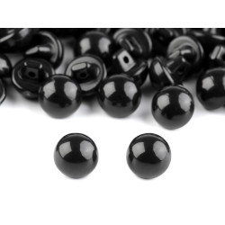 Black dome buttons eyes 15' - Black (100 Pieces)