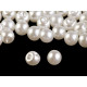 Bottone in finta perla, ø 6 mm - Bianco perla (100 Pezzi) Bottone in finta perla, ø 6 mm - Bianco perla (100 Pezzi)