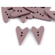 Bottone decorativo in legno, modello: cuore - Bianco (200 Pezzi) Bottone decorativo in legno, modello: cuore - Bianco (200 Pezzi)