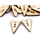 Bottone decorativo in legno, modello: cuore - Bianco (200 Pezzi) Bottone decorativo in legno, modello: cuore - Bianco (200 Pezzi)