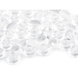 Átlátszó gomb mérete 10 mm pitykegomb - Transparent (100 Darabok)