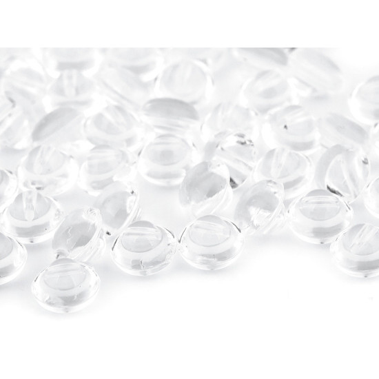 Bouton transparent, taille 16' - Transparent (100 Pièces) Bouton transparent, taille 16' - Transparent (100 Pièces)
